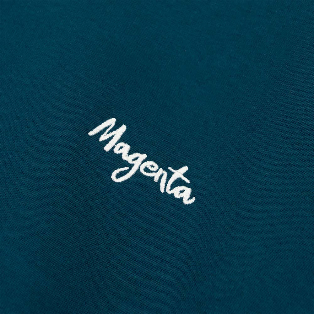 Magenta - Script Crewneck Sweatshirt - Petrol Blue