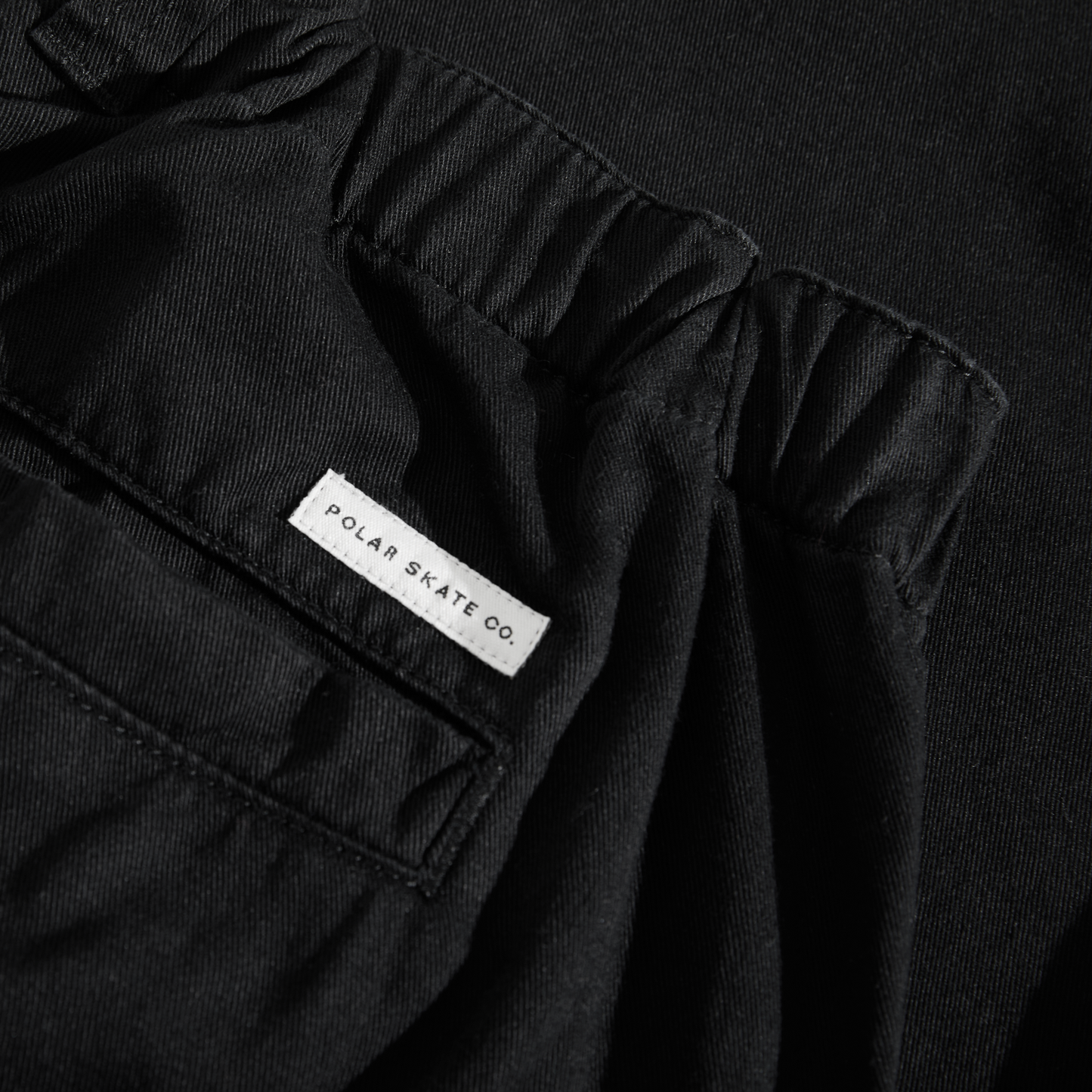 Polar Skate Co Railway Chinos – Black – Tapered Fit Pants