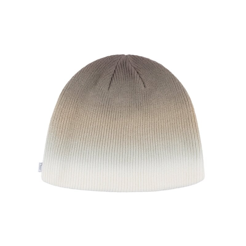 Dime - Gray Gradient Skully Beanie - Grey/White