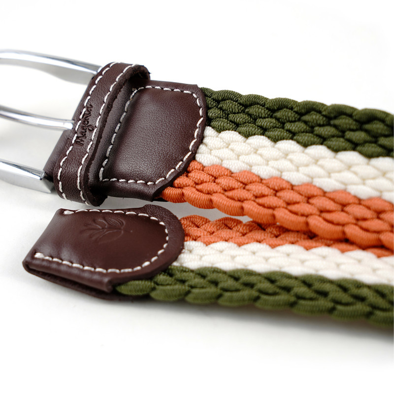 Magenta Skateboards - Tri Braided Belt - Khaki/Natural/Rust