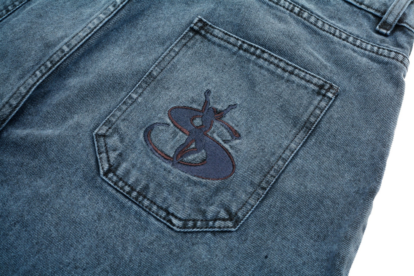Yardsale - Phantasy Denim Shorts - OverDyed Blue/Black