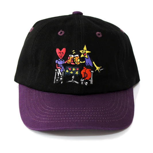 Skateboard Cafe - Cheers Hat - 6 Panel - Black / Purple