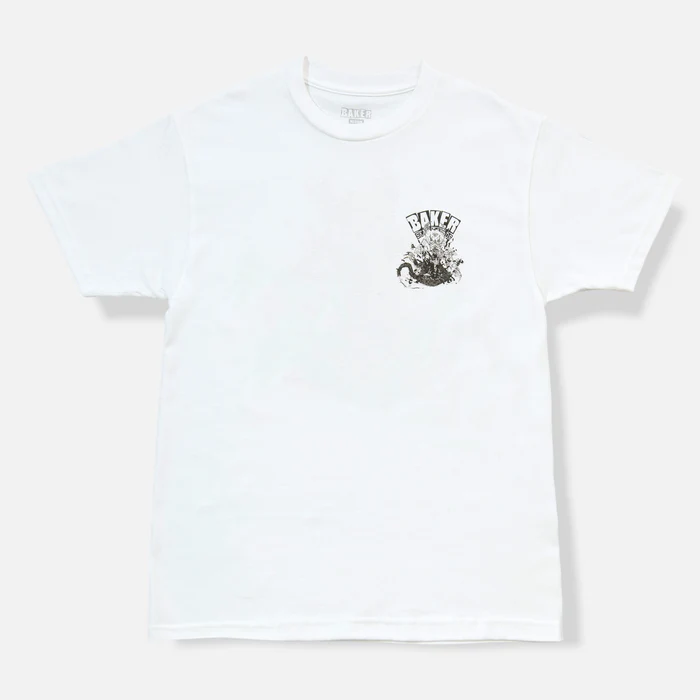 Baker Skateboards - Excaliber Neckface T-shirt - White