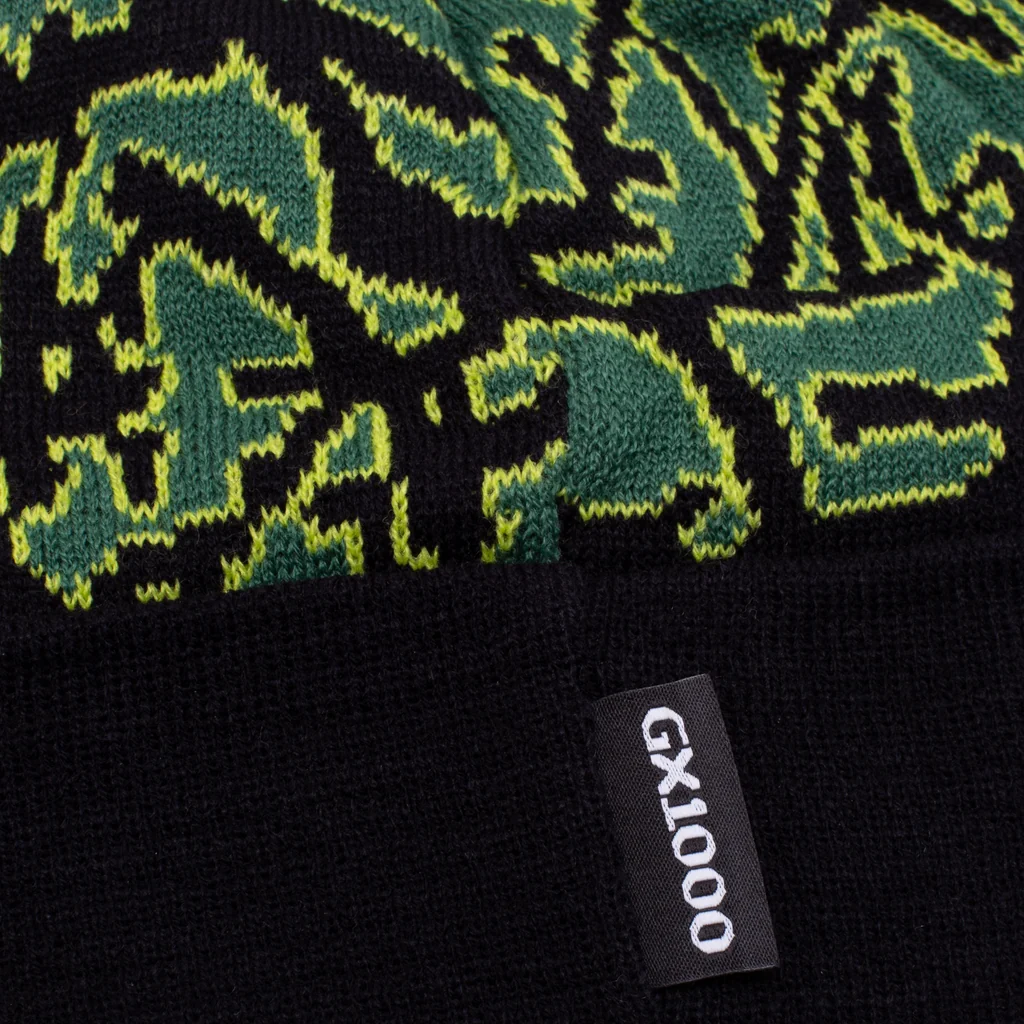 GX1000 - Argon Beanie - Black / Green