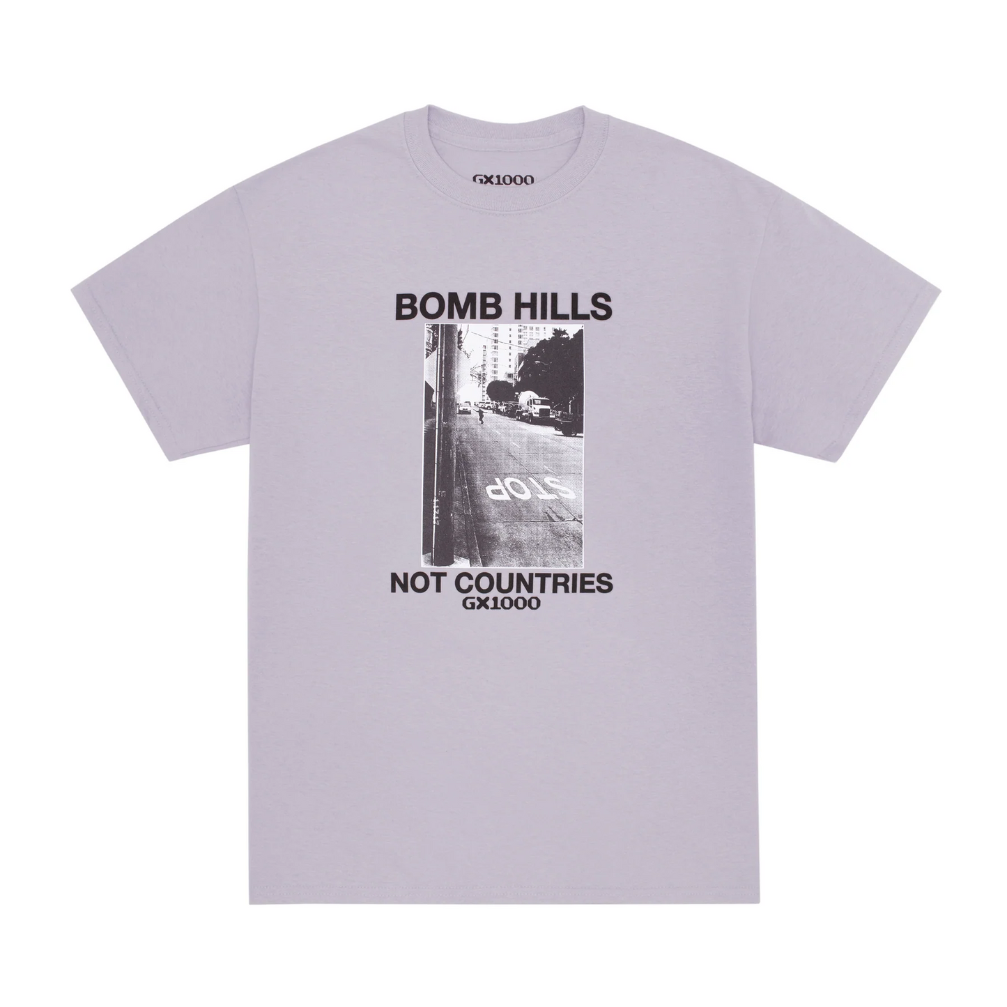GX1000 - Bomb Hills Not Countries T-Shirt - Lilac