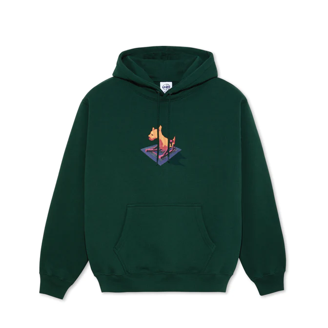 Polar Skate Co - Dave Hoodie Dog - Dark Green