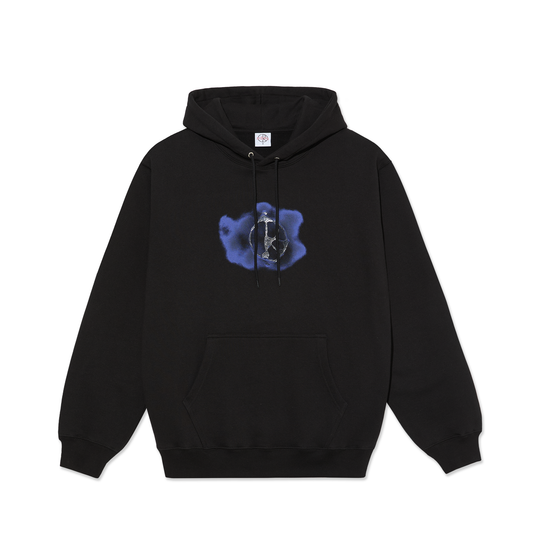 Polar Skate Co - Dave Hoodie - Metal Logo - Black
