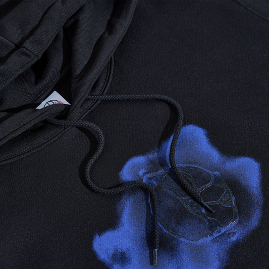 Polar Skate Co - Dave Hoodie - Metal Logo - Black