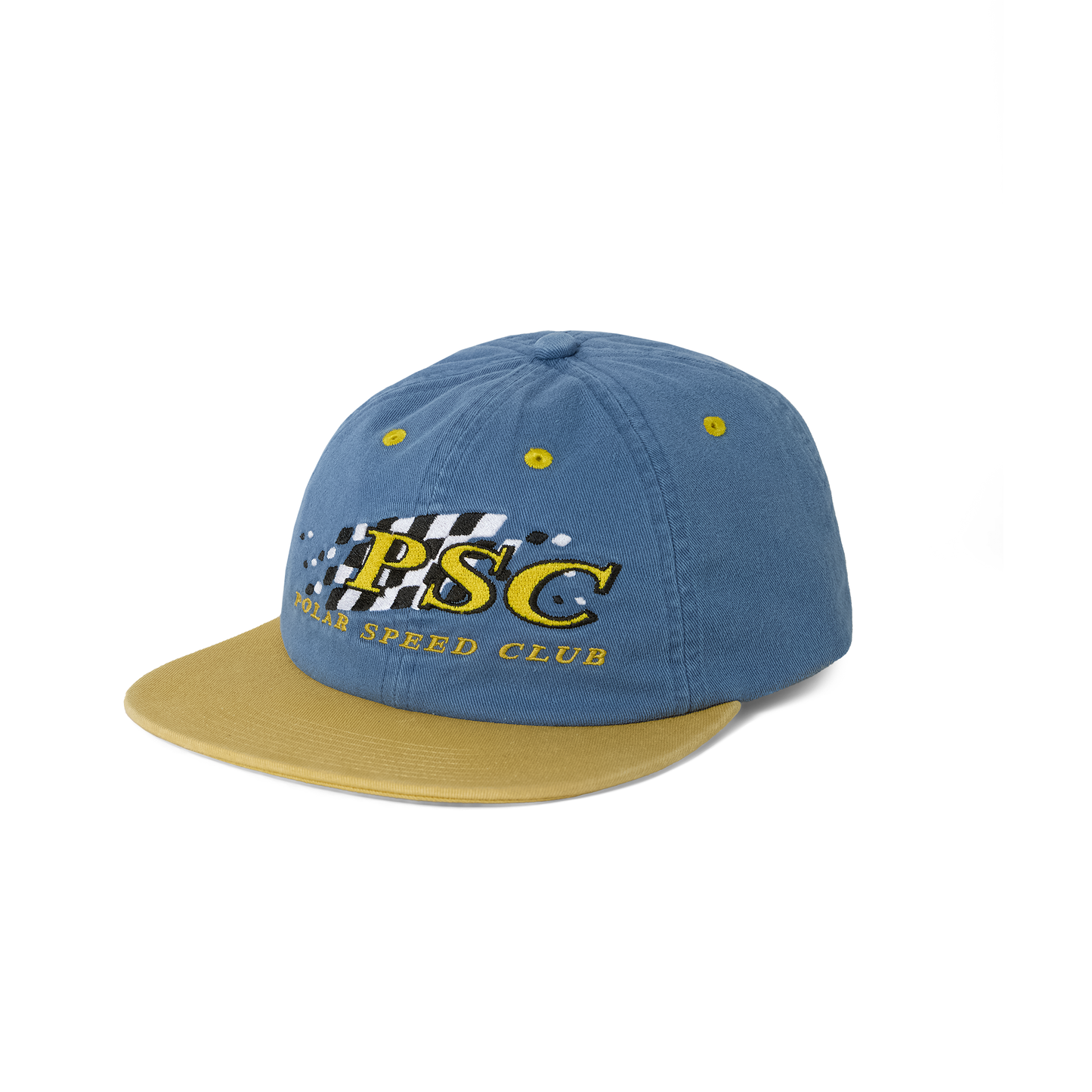 Polar Skate Co. - Michael Hat - Polar Speed Club - Blue / Yellow