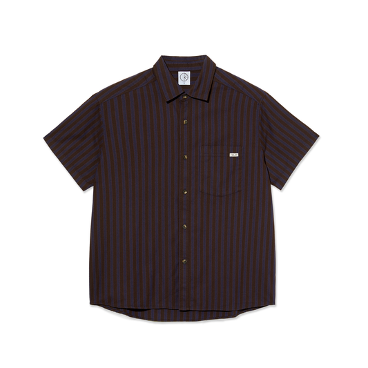 Polar Skate Co - Mitchell Flannel Shirt - Purple / Chocolate