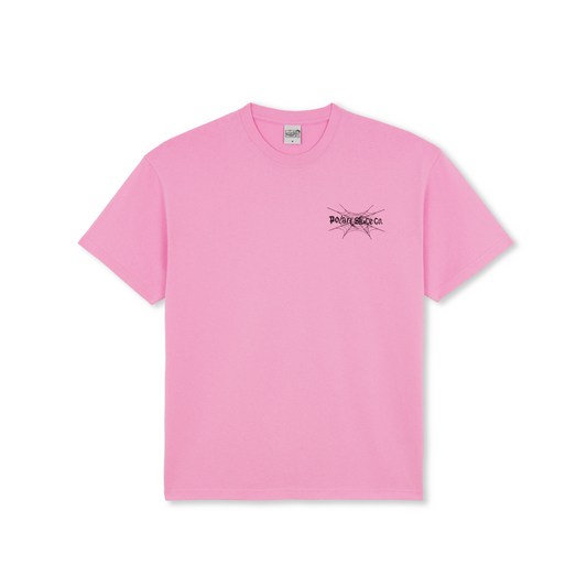 Polar Skate Co - Spiderweb T-Shirt - Pink