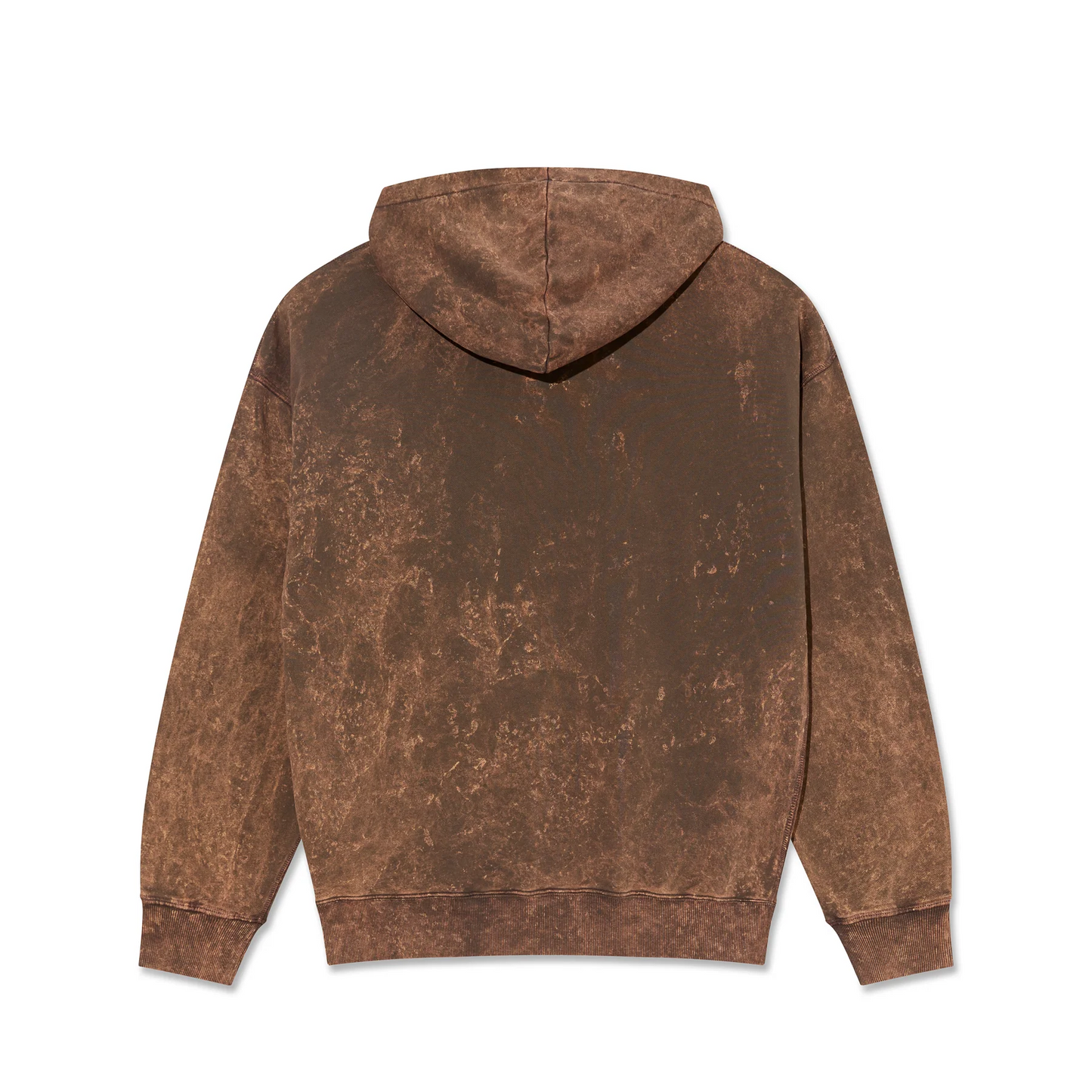 Polar Skate Co - Acid Wash Frank Hoodie Surf Logo - Brown