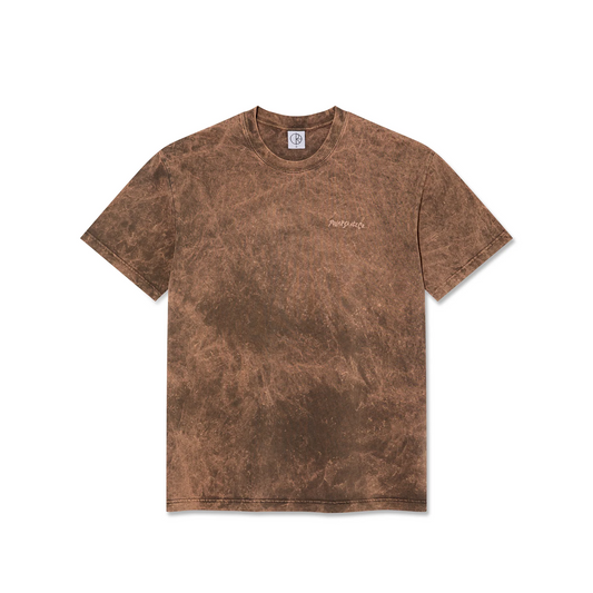 Polar Skate Co. - Acid Wash Surf Logo T-shirt  - Brown