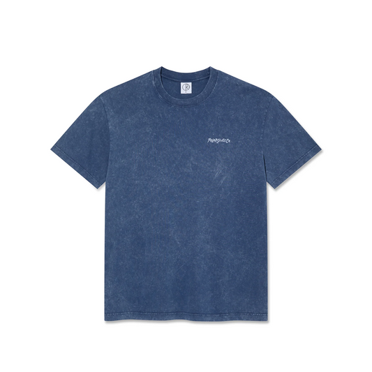 Polar Skate Co. - Acid Wash Surf Logo T-shirt  - Dark Blue