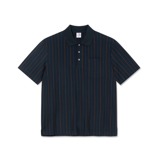Polar Skate Co. -  Fancy Polo Shirt - Navy / Brown