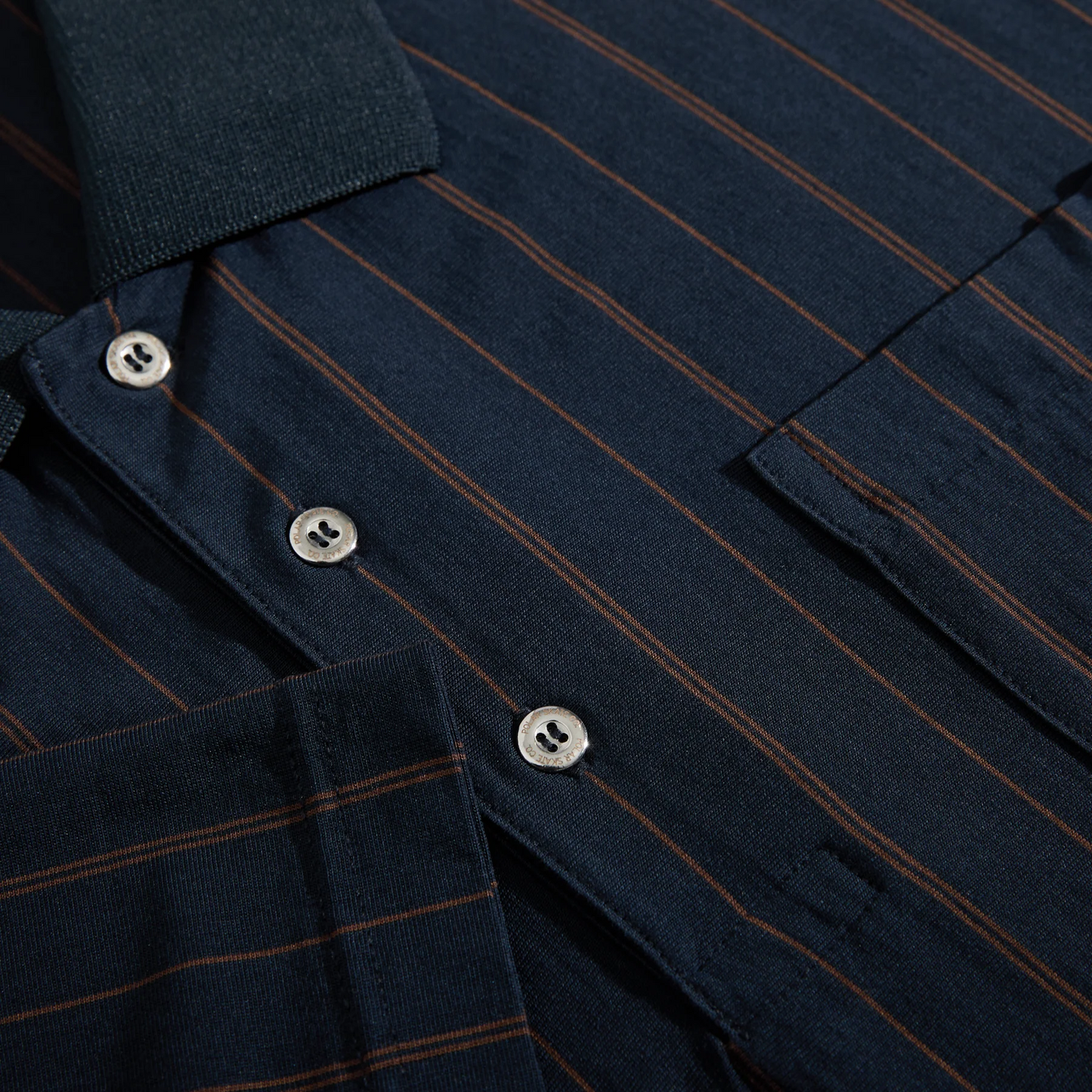Polar Skate Co. -  Fancy Polo Shirt - Navy / Brown