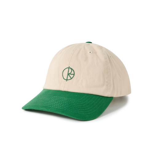 Polar Skate Co. - Stroke Logo Hat - Ecru / Green