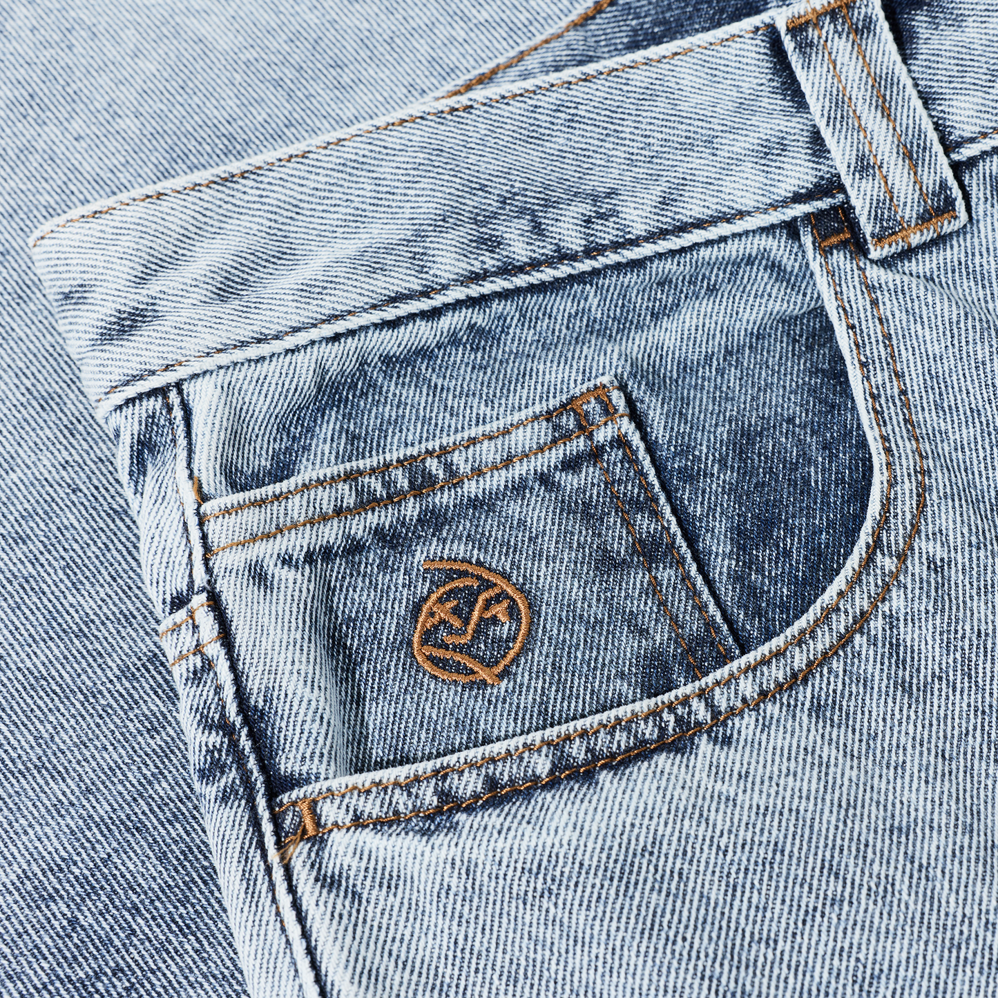 Polar Skate Co - Big Boy Denim Shorts - Heavy Washed Blue