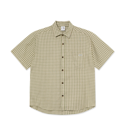 Polar Skate Co - Mitchell Flannel Shirt - Beige / Green