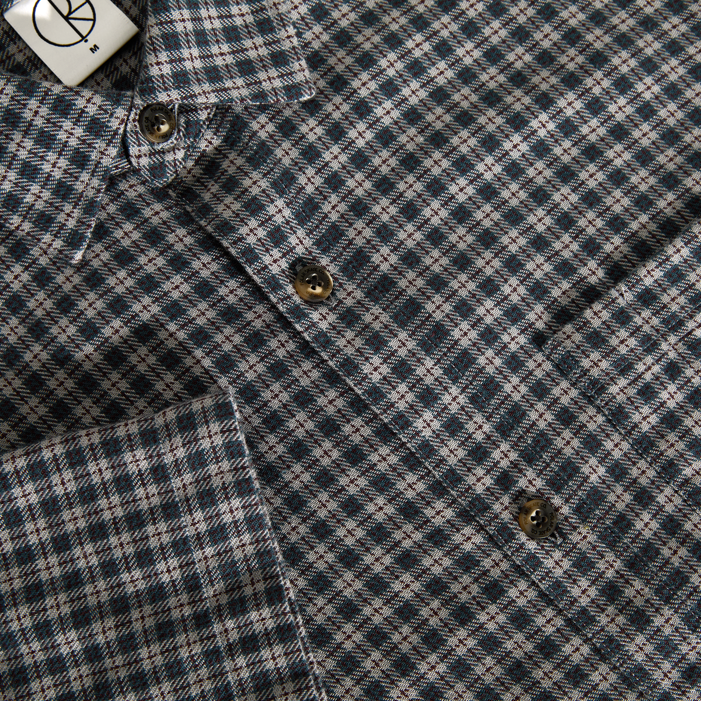 Polar Skate Co - Mitchell Flannel Shirt - Petrol / Bordeaux