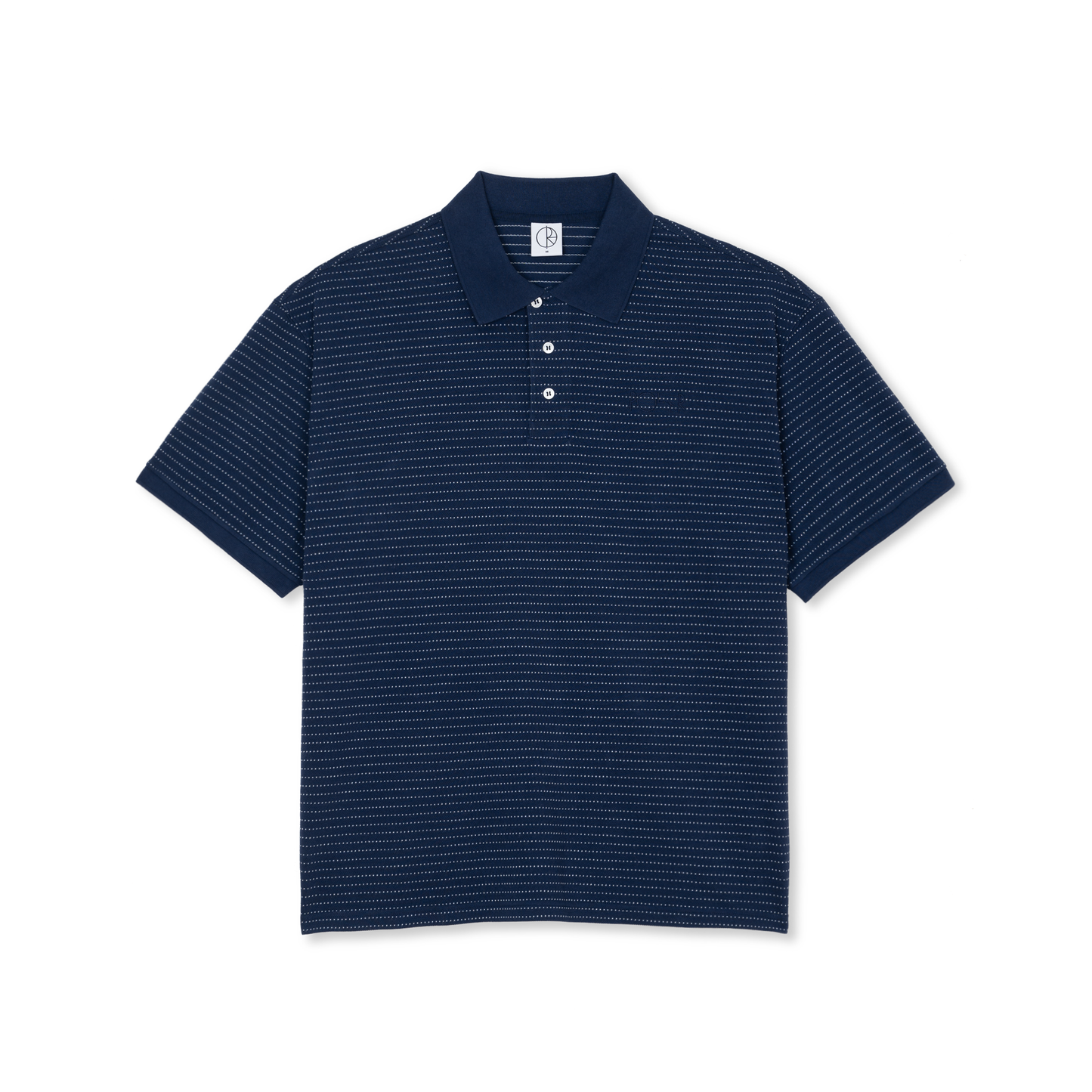 Polar Skate Co -  Surf Polo Shirt Dots- Dark Blue