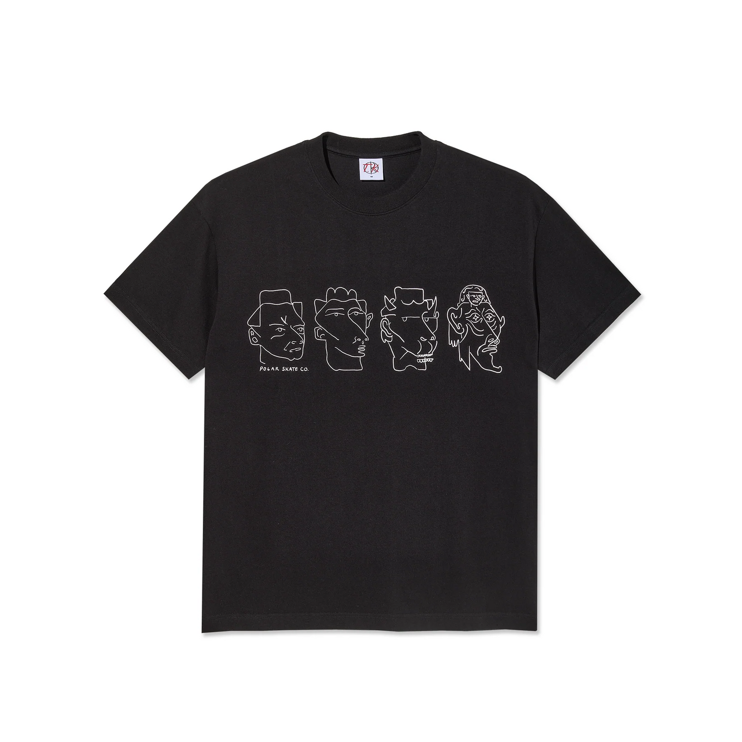 Polar Skate Co - 8 Heads T-Shirt  - Black