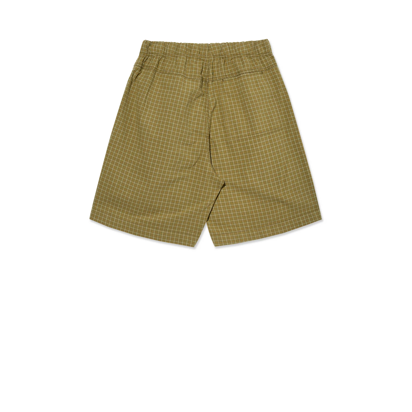Polar Skate Co. - Cotton Hike Shorts - Plaid Olive Check