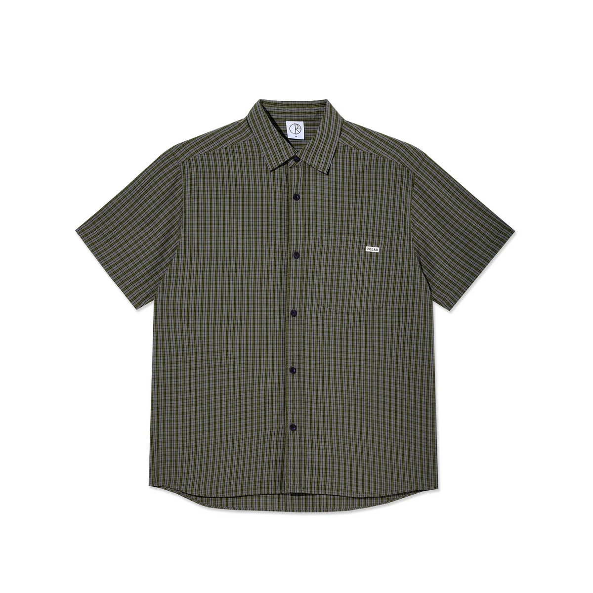 Polar Skate Co - Mitchell Flannel Shirt - Black / Green