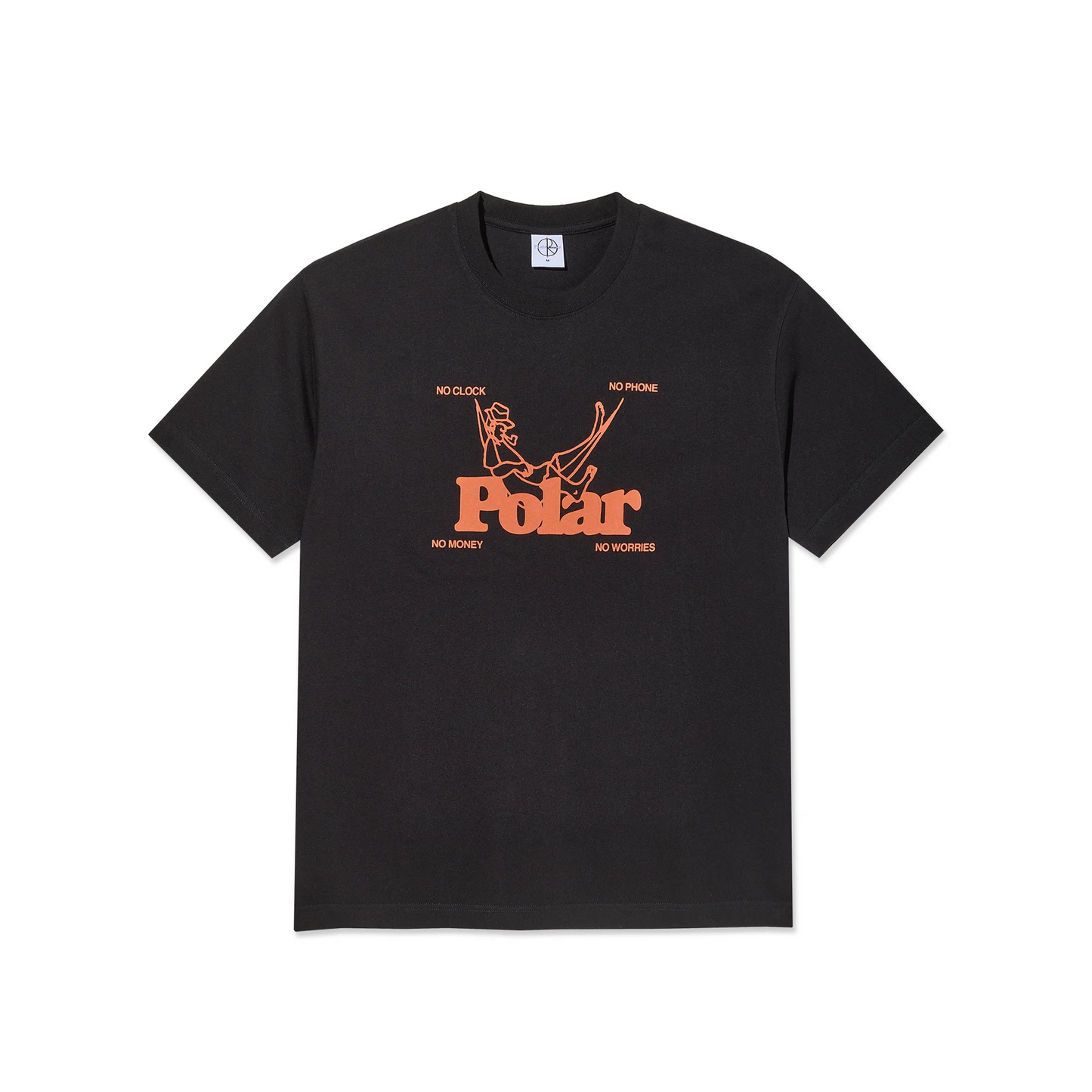 Polar Skate Co - No Worries T-Shirt  - Black