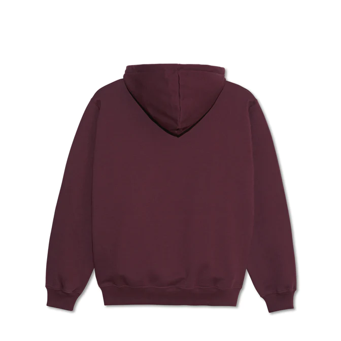 Polar Skate Co - Dave Hoodie | Stretch Logo  - Dark Wine