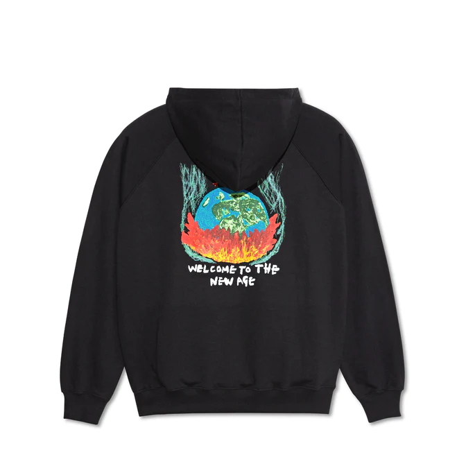 Polar Skate Co - Welcome to the New Age Zip Up Hoodie - Black