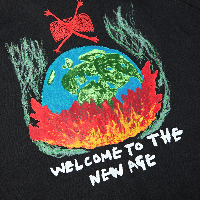 Polar Skate Co - Welcome to the New Age Zip Up Hoodie - Black