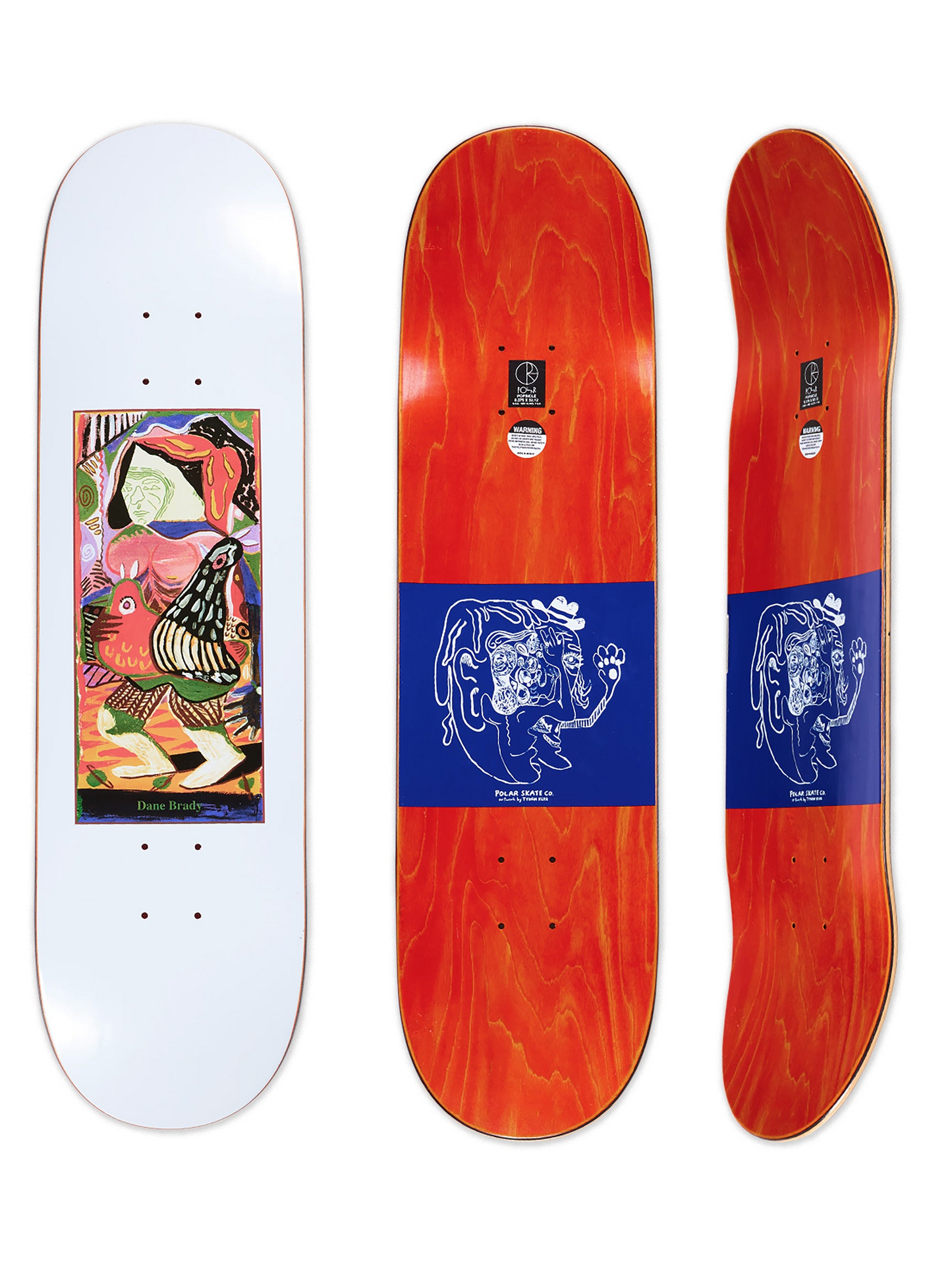Polar Skate Co. - Dane Brady Pigeons Deck - 8.375"