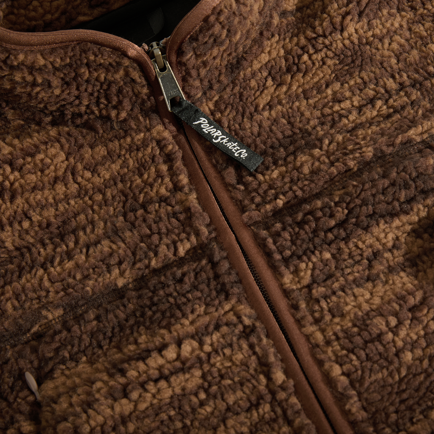 Polar Skate Co - Kiko Jacket - Red Brown Fleece