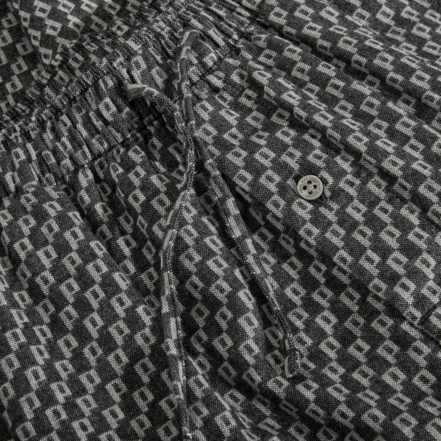 Polar Skate Co - Pyjama Pants - P Pattern - Black/White