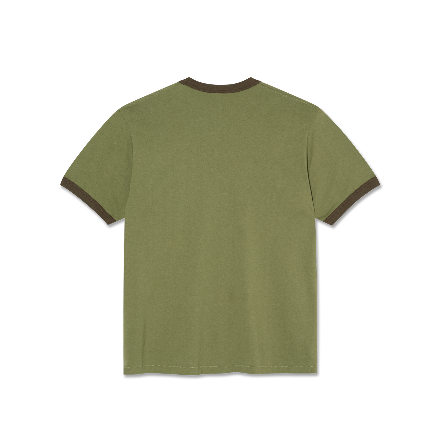 Polar Skate Co -  Ringer T-Shirt - Army Green / Brown