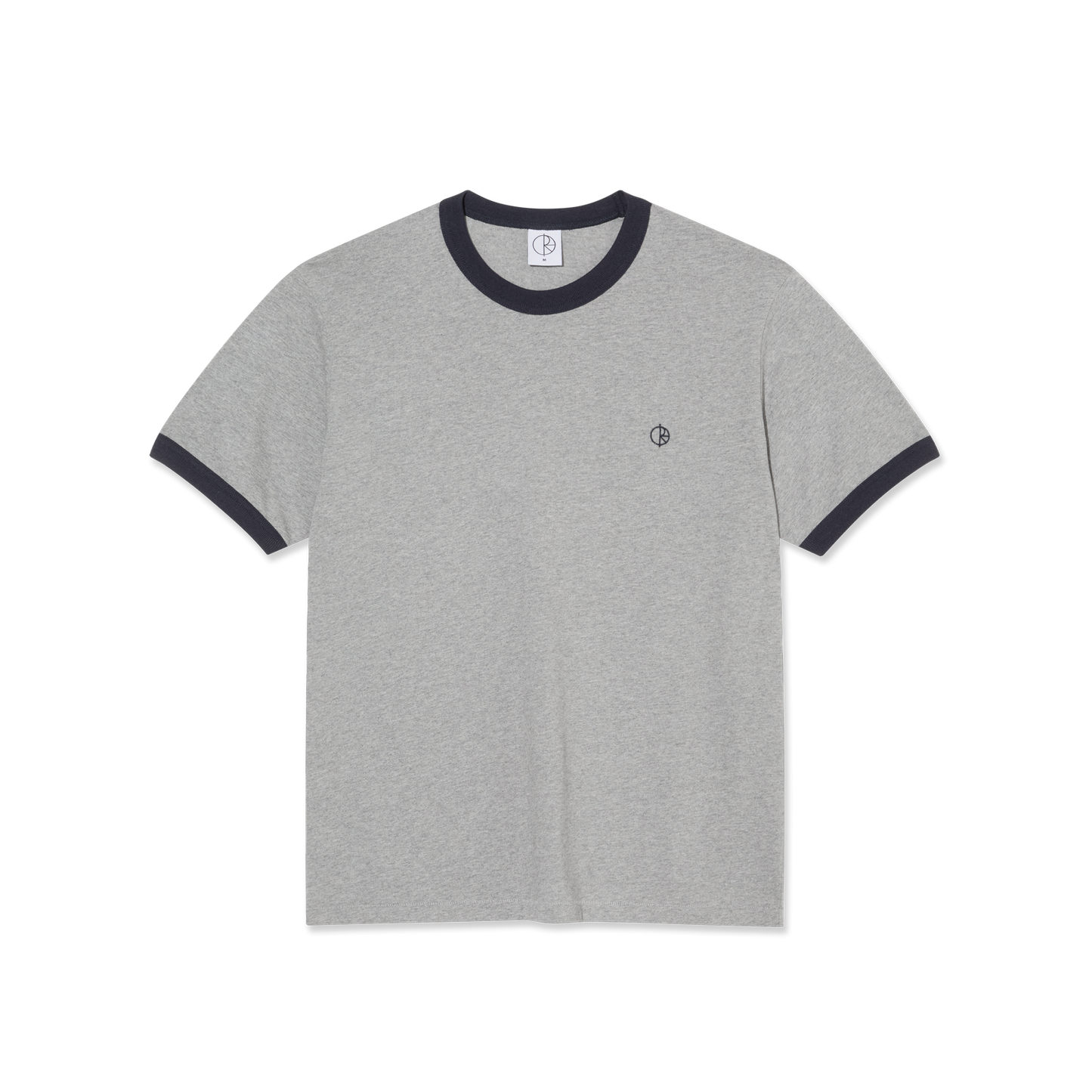 Polar Skate Co -  Ringer T-Shirt - Heather Grey / Navy