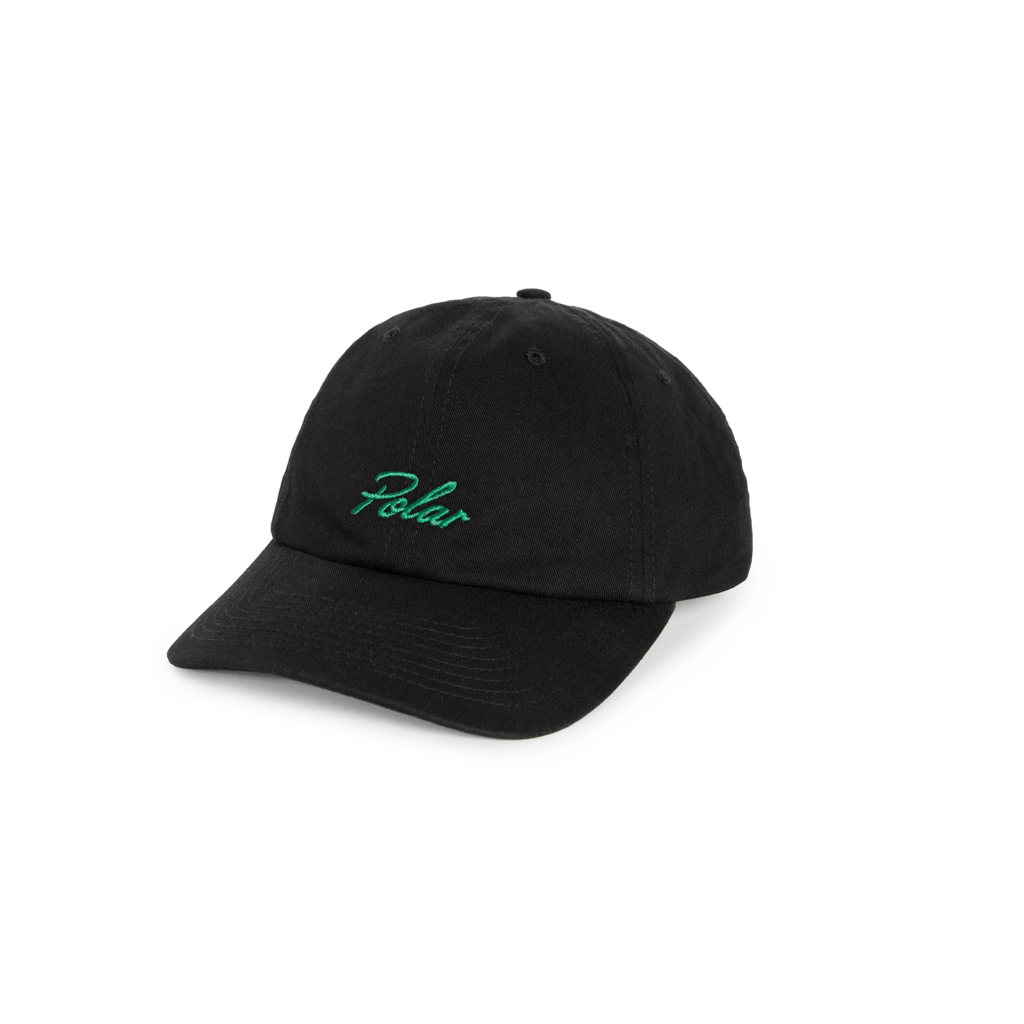 Polar Skate Co. - Sai Cap Hat Varsity Logo - Black