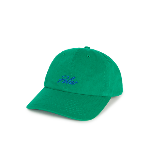 Polar Skate Co. - Sai Cap Hat Varsity Logo - Emerald Green/Blue