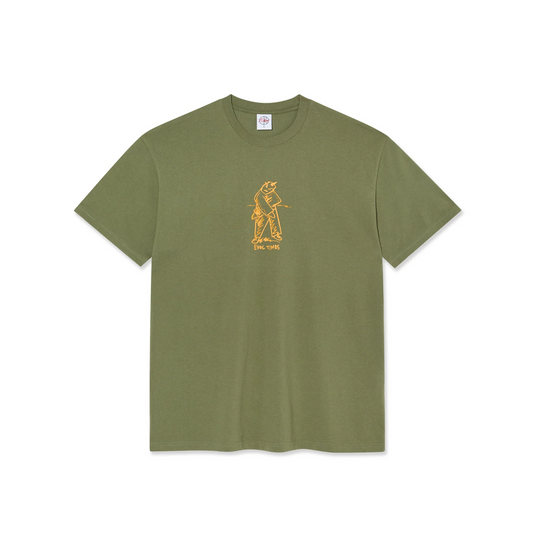Polar Skate Co - Evol Times T-Shirt - Army Green