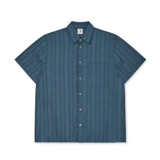 Polar Skate Co - Tim Shirt - Button Up Shirt - Steel Blue