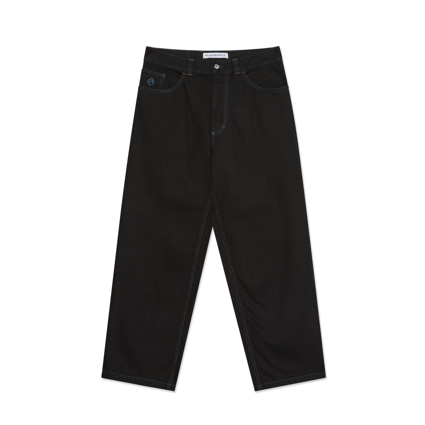 Polar Skate Co - Big Boy Jeans - Black w/ Blue Stitch- Pants