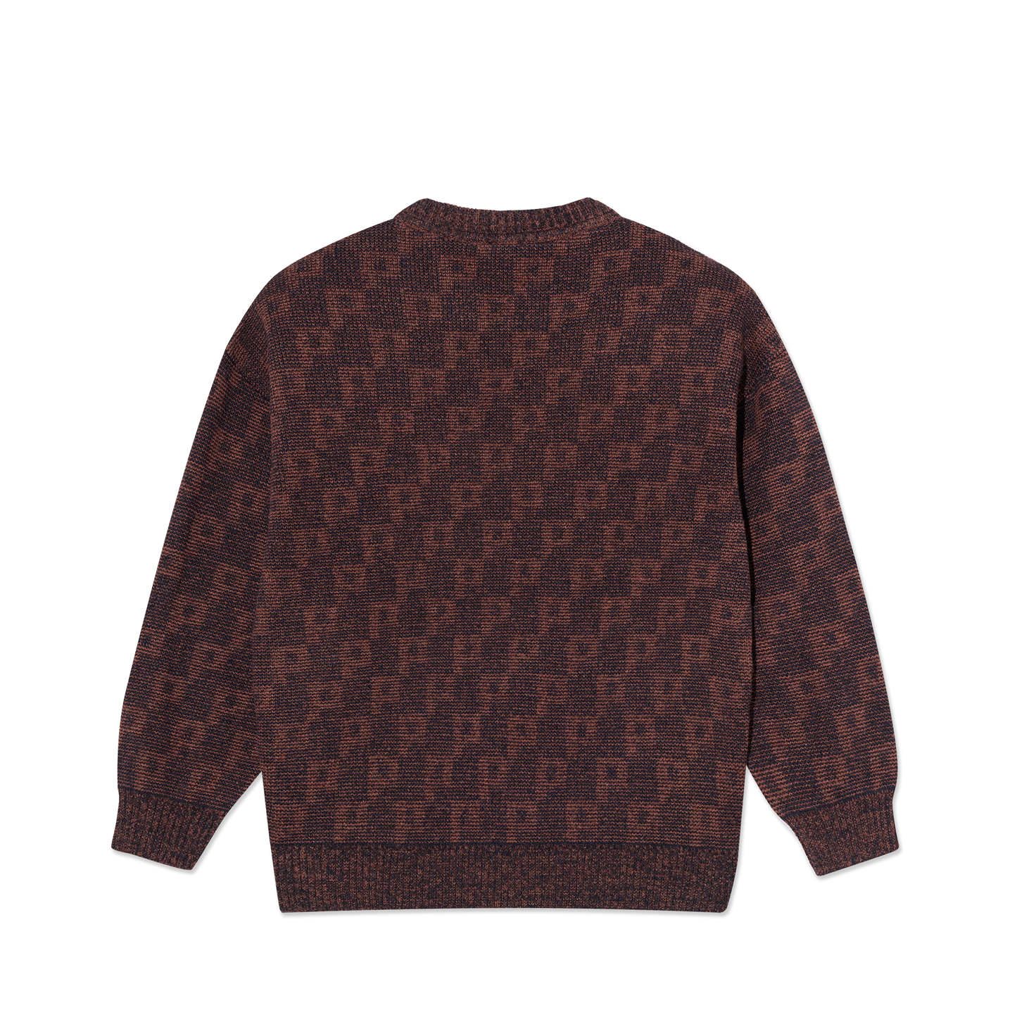 Polar Skate Co - George Sweater - P Pattern - Navy / Orange