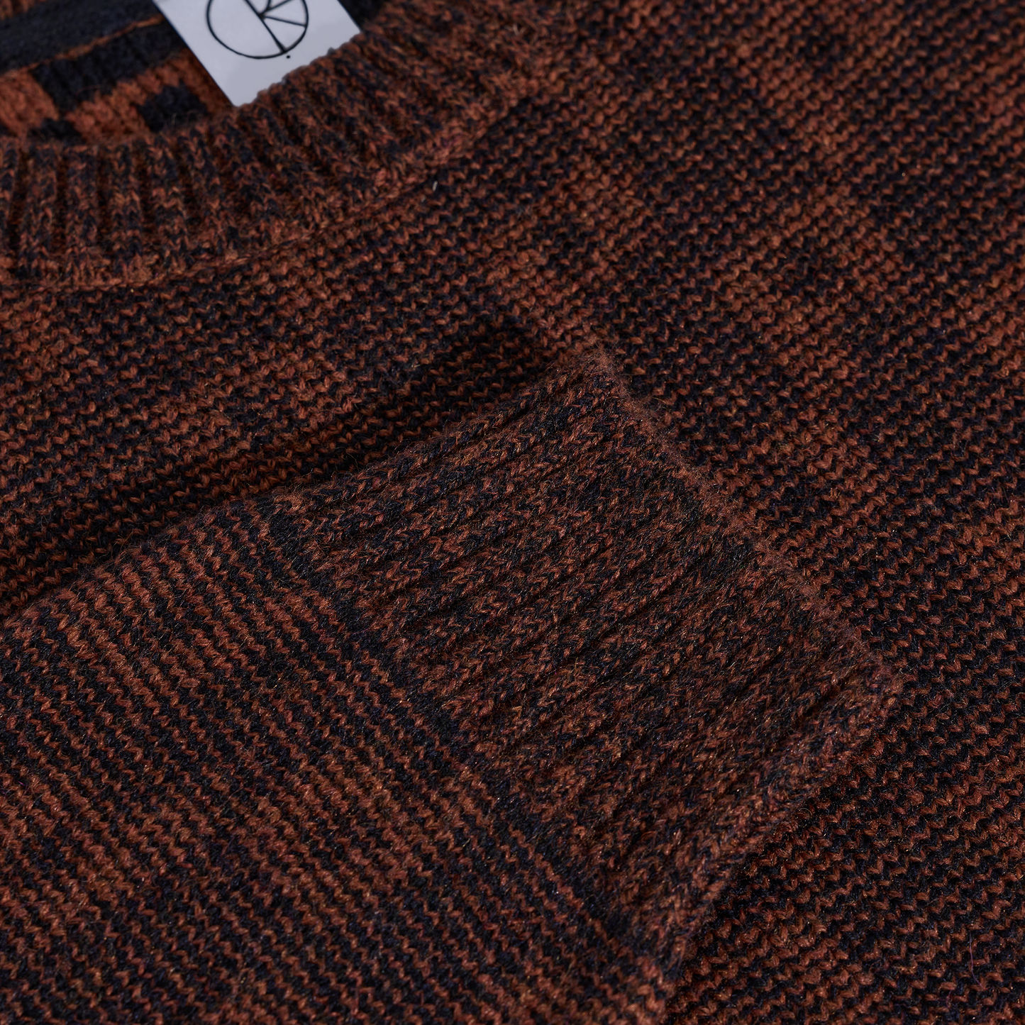 Polar Skate Co - George Sweater - P Pattern - Navy / Orange