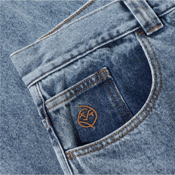 Polar Skate Co - Big Boy Jeans - Heavy Washed Blue - Pants
