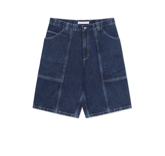 Polar Skate Co - Jiro Shorts - Dark Blue w/ White Stitch