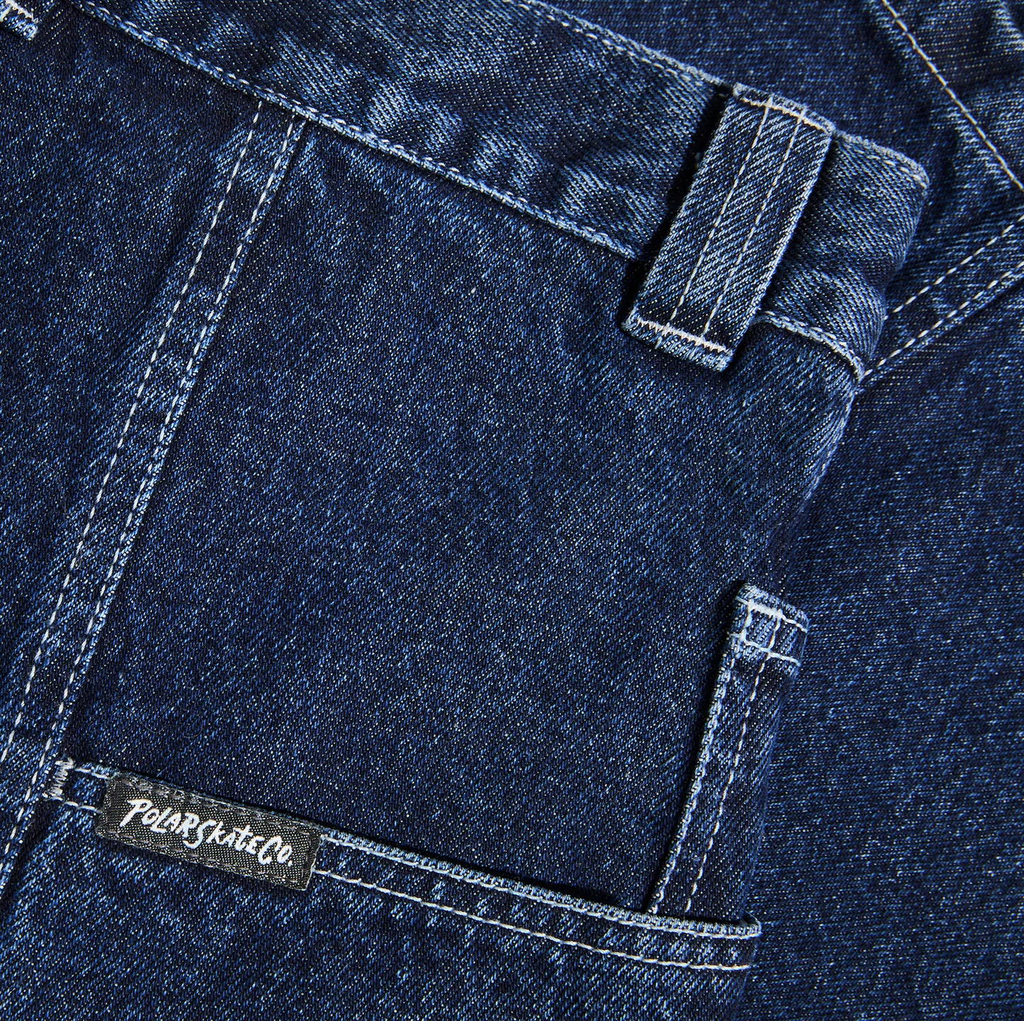 Polar Skate Co - Jiro Shorts - Dark Blue w/ White Stitch