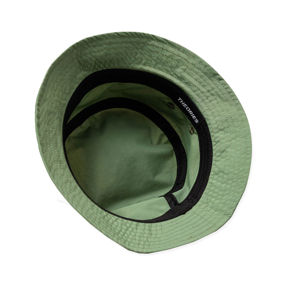 Theories - Nylon Bucket Hat - Laurel Green