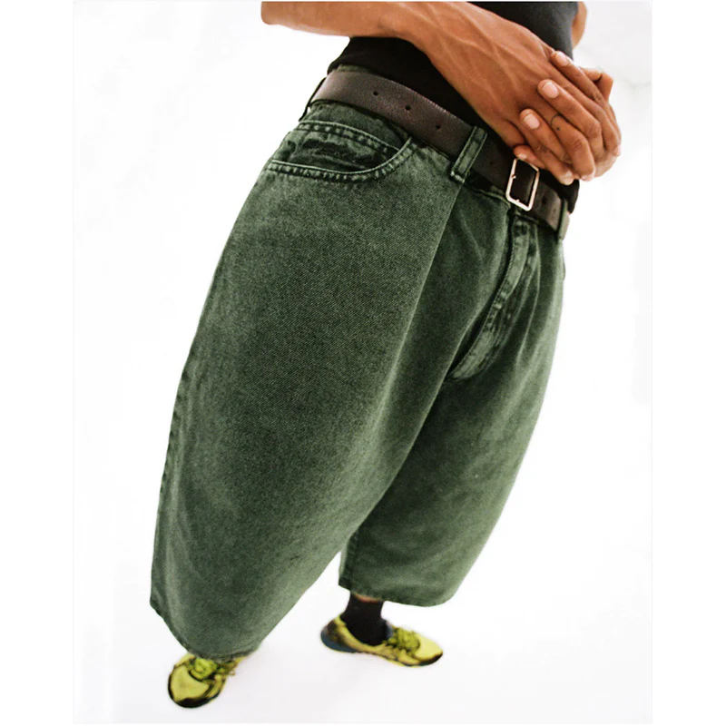 Yardsale  - Phantasy Denim Shorts - Forest Green