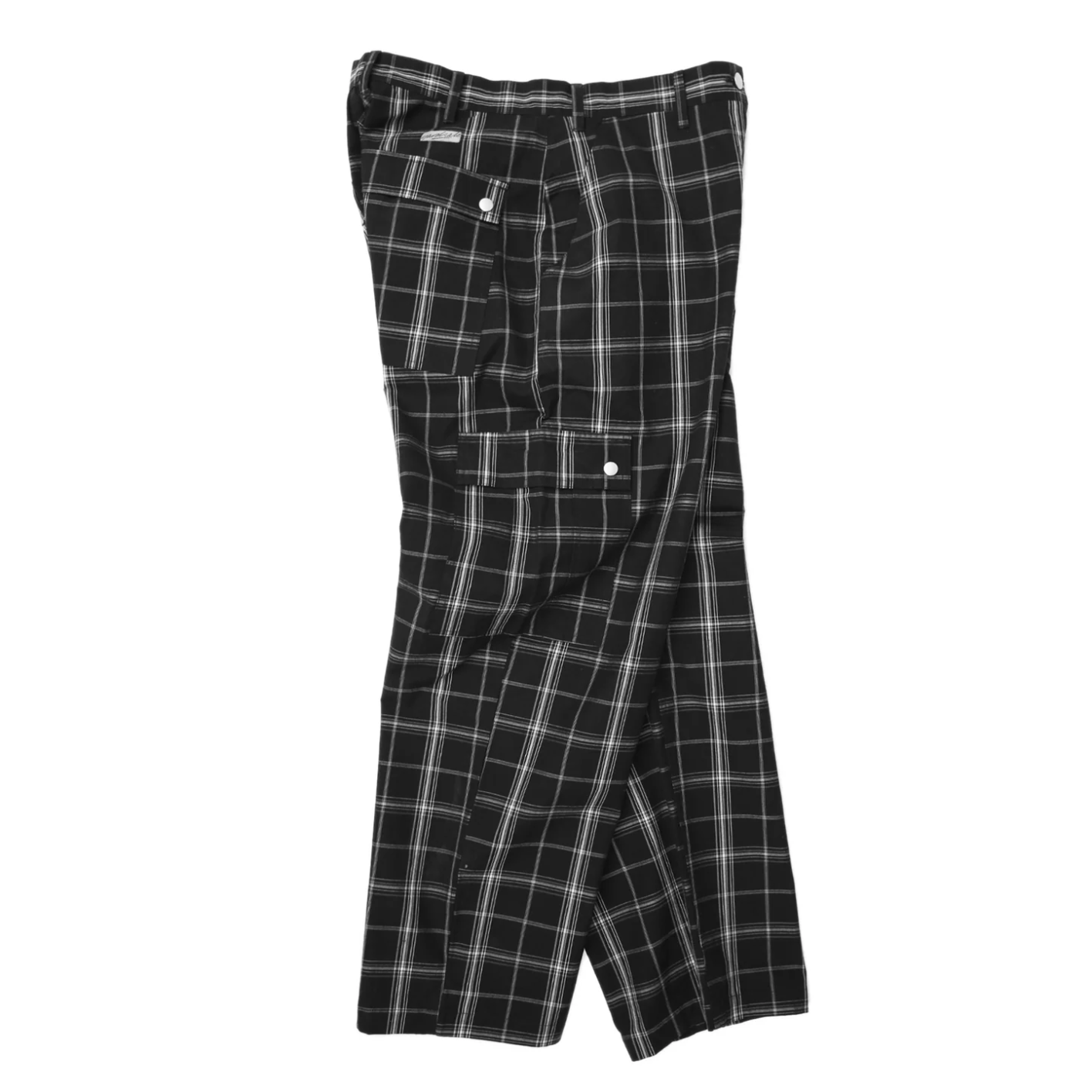 Yardsale  - Plaid Cargo Pants - Black